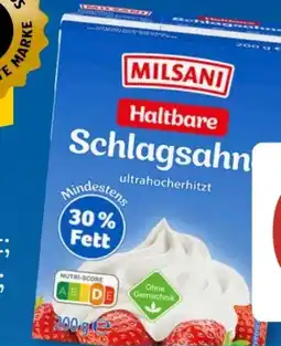 Aldi Süd Milsani Schlagsahne Angebot