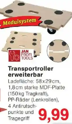 Jawoll JAN PROFI TOOLS Transportroller erweiterbar Angebot