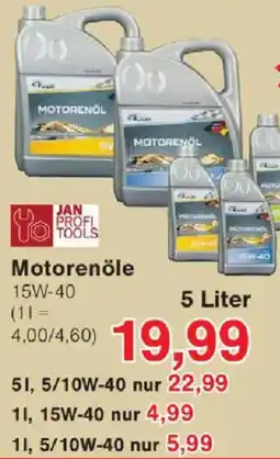Jawoll JAN PROFI TOOLS Motorenöle Angebot