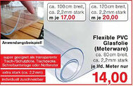 Jawoll Flexible PVC Glasfolie (Meterware) Angebot