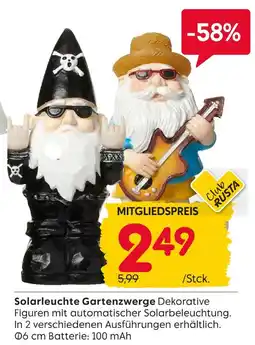 Rusta Solarleuchte gartenzwerge Angebot