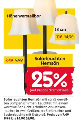 Rusta Solarleuchten hemsön Angebot