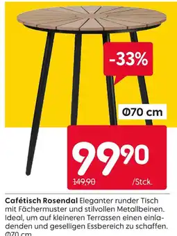 Rusta Cafétisch rosendal Angebot