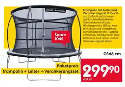 Rusta Adrenalin advanced trampolin mit leiter und verankerungsset Angebot