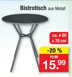 Zimmermann Bistrotisch Angebot