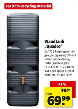 Hagebau Wandtank quadro Angebot