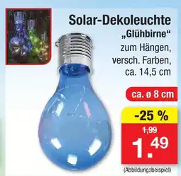 Zimmermann Solar-dekoleuchte glühbirne Angebot