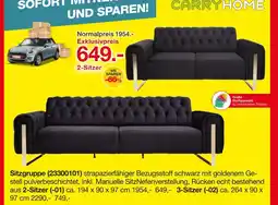 Möbelzentrum Pforzheim Carryhome sitzgruppe 2-sitzer Angebot