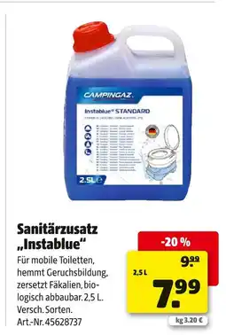 Hagebau Sanitärzusatz „instablue“ Angebot