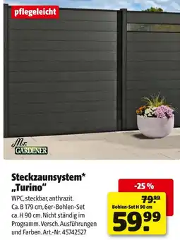 Hagebau Mr. gardener steckzaunsystem turino Angebot