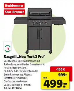 Hagebau Gasgrill new york 3 pro Angebot