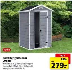 Hagebau Keter kunststoffgerätehaus manor Angebot