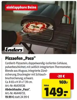 Hagebau Enders pizzaofen „paco“ Angebot