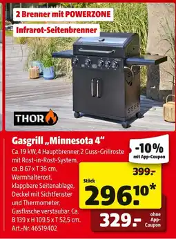 Hagebau Thor gasgrill minnesota 4 Angebot