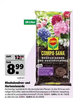 Hagebau Compo sana rhododendron- und hortensienerde Angebot
