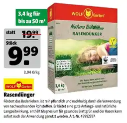 Hagebau Wolf-garten natura bio rasendünger Angebot