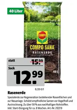 Hagebau Compo sana rasenerde Angebot