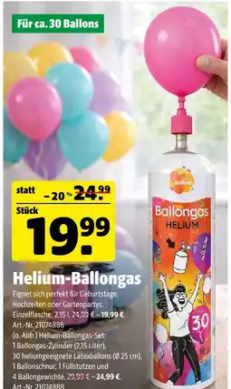 Hagebau Helium-ballongas Angebot