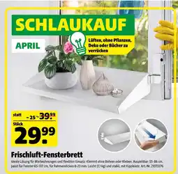Hagebau Frischluft-fensterbrett Angebot