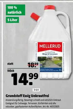 Hagebau Mellerud grundstoff essig unkrautfrei Angebot