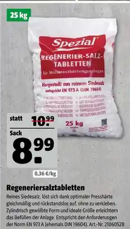 Hagebau Spezial regeneriersalztabletten Angebot