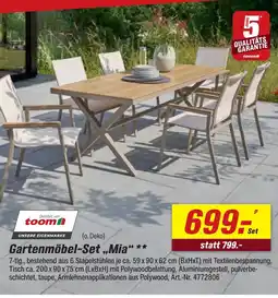 toom Baumarkt Toom gartenmöbel-set mia Angebot