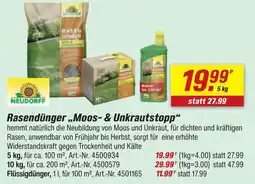 toom Baumarkt Neudorff rasendünger moos- & unkrautstopp Angebot
