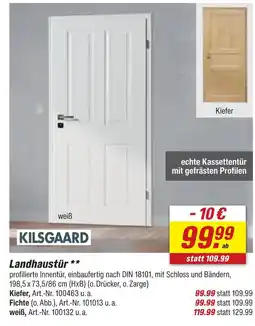 toom Baumarkt Kilsgaard landhaustür kiefer/fichte Angebot