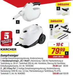 toom Baumarkt Kärcher handdampfreiniger sc 1 multi Angebot