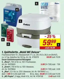toom Baumarkt Enders spütoilette mobil wc deluxe Angebot