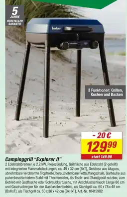 toom Baumarkt Enders campinggrill explorer ii Angebot