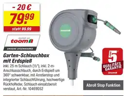 toom Baumarkt Toom garten-schlauchbox mit erdspieß Angebot