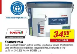 toom Baumarkt Toom komfortweiß Angebot