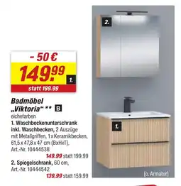 toom Baumarkt Badmöbel viktoria waschbeckenunterschrank inkl. waschbecken Angebot