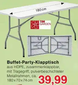 Wiglo Wunderland TIM GARDEN Buffet-Party-Klapptisch Angebot