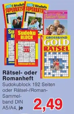 Wiglo Wunderland Rätsel- oder Romanheft Angebot