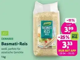 Biomarkt DENNREE Basmati-Reis Angebot