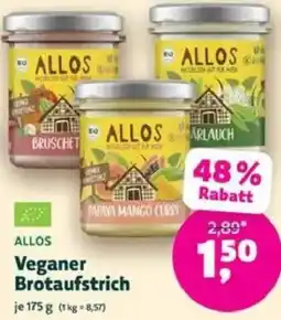 Biomarkt ALLOS Veganer Brotaufstrich Angebot