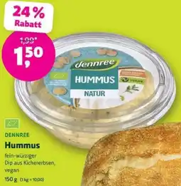 Biomarkt DENNREE Hummus Angebot