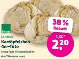 Biomarkt SCHEDEL Kartöpfelchen 4er-Tüte Angebot