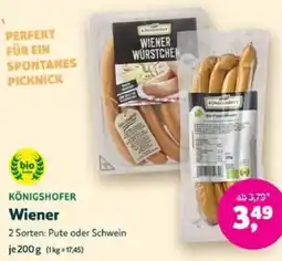 Biomarkt KÖNIGSHOFER Wiener Angebot