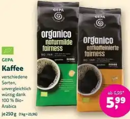 Biomarkt GEPA Kaffee Angebot