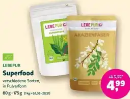Biomarkt LEBEPUR Superfood Angebot