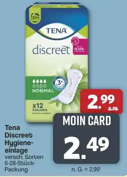 Famila Nord West Tena Discreet Hygieneeinlage Angebot