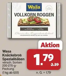 Famila Nord West Wasa Knäckebrot Spezialitäten Angebot
