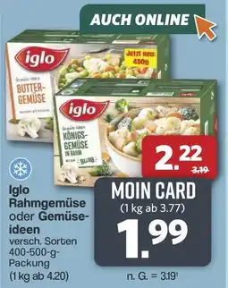 Famila Nord West iglo Rahmgemüse oder Gemüseideen Angebot