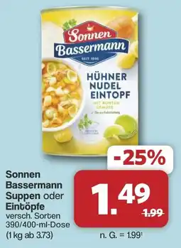 Famila Nord West Sonnen Bassermann Suppen oder Eintöpfe Angebot