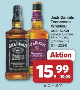 Famila Nord West Jack Daniels Tennessee Whiskey oder Likör Angebot