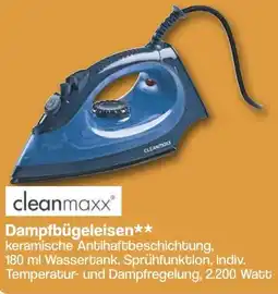 Famila Nord West cleanmaxx Dampfbügeleisen Angebot