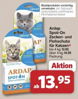 Famila Nord West Ardap Spot-On Zecken- und Flohschutz für Katzen Angebot